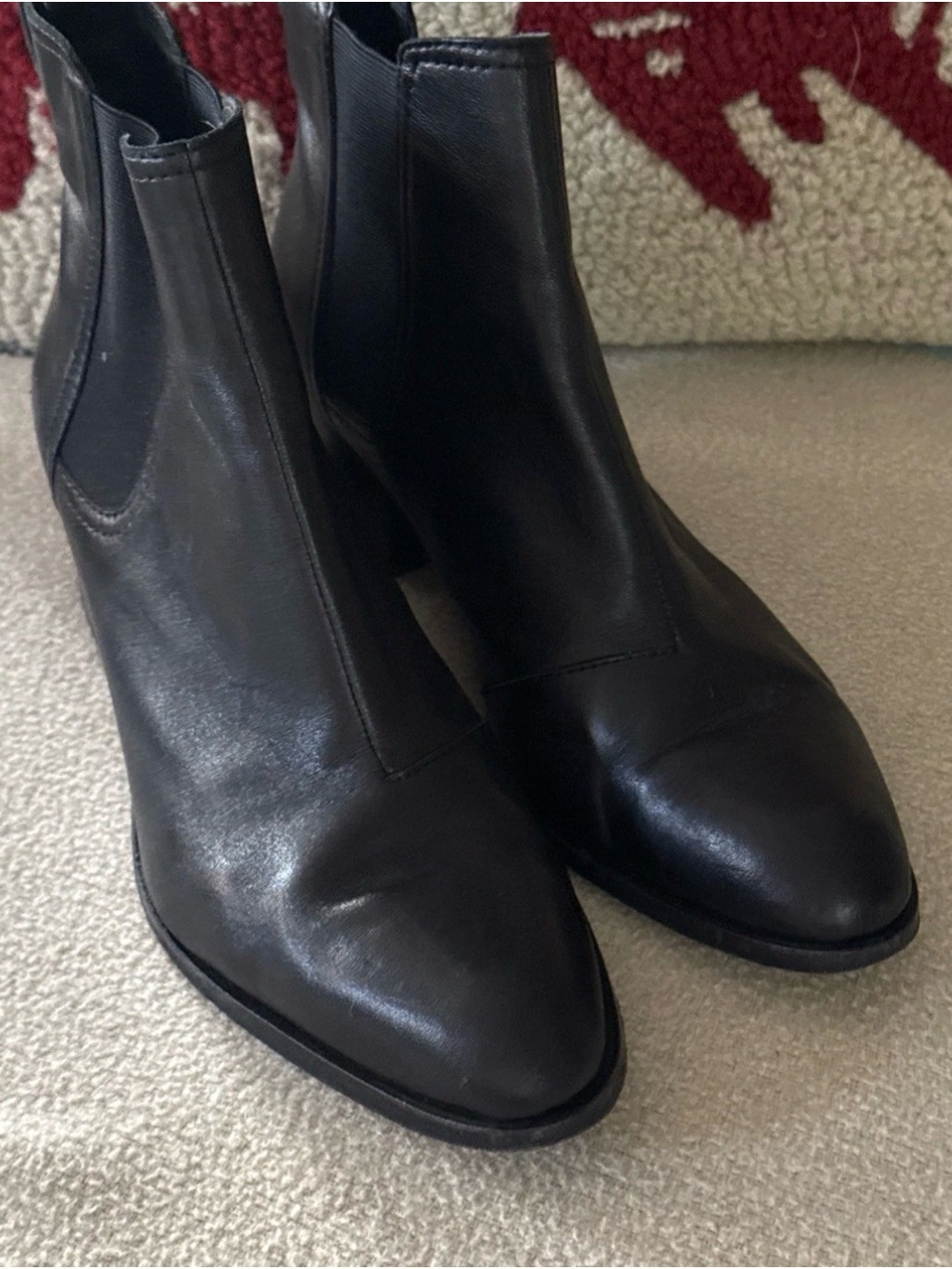 Rag & Bone Black Chelsea Ankle Boots - Women's Leather size 39.5